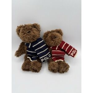 Polo Ralph Lauren Christmas Teddy Bear The Bear That Cares Set 2003 Vintage